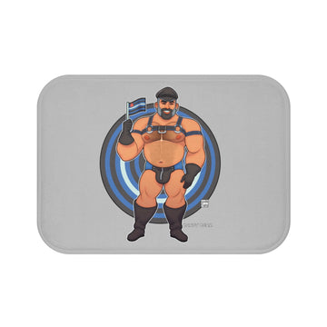 Bawdy Bear in Leather / Bath Mat
